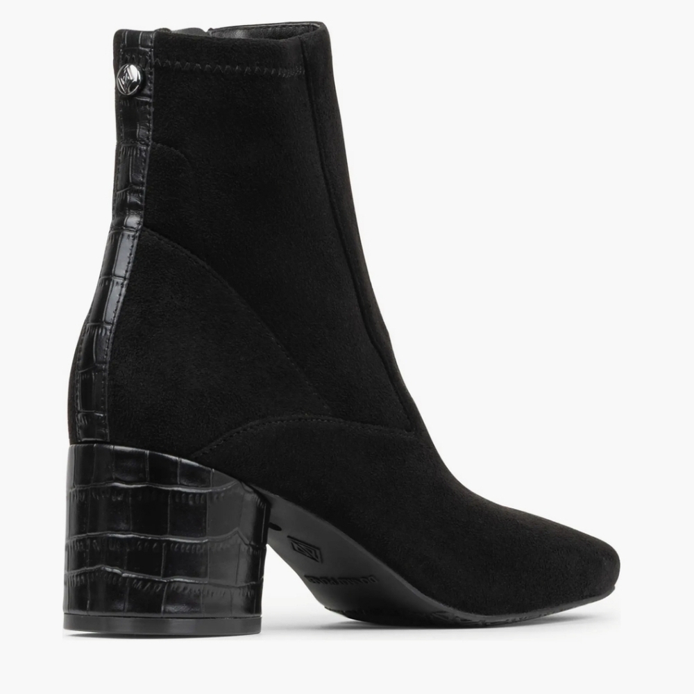 Donald Pliner Black Leather Ankle Boots - Picture 4 of 6